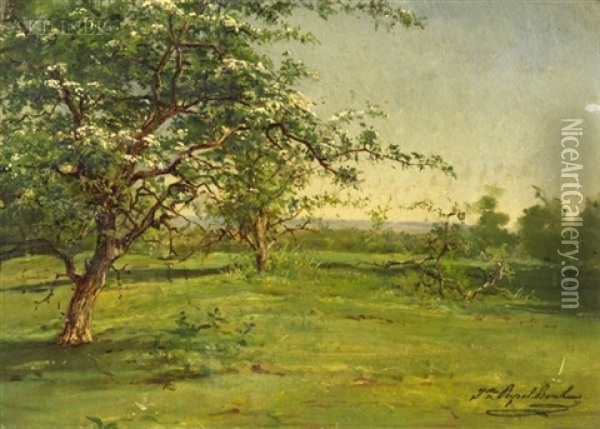 Orchard Oil Painting - Juliette Peyrol Bonheur