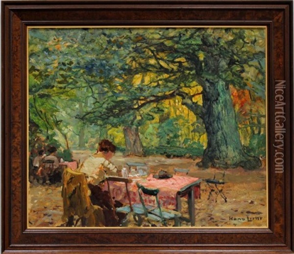 Beim Forster Im Eichenhain Oil Painting - Hans Licht