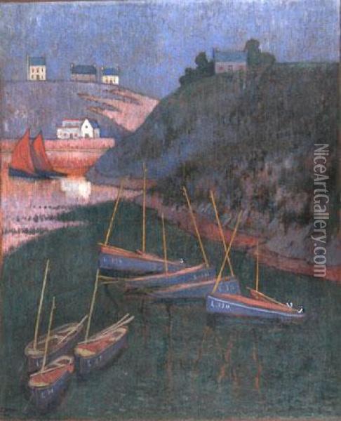 Le Port De Brigneau Oil Painting - Emile Jourdan