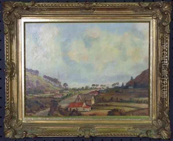 Country Landscape Oil Painting - Robert Johnson