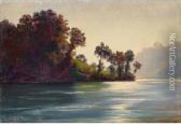 Seelandschaft Oil Painting - Robert Zund
