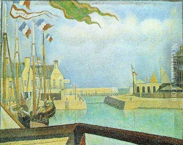 Port-en-Bassin - Sunday Oil Painting - Georges Seurat