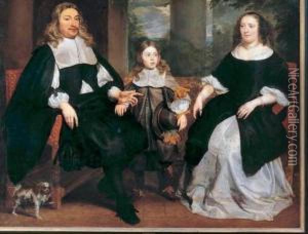 Ritratto Della Famiglia Boerhave Oil Painting - Bartholomeus Van Der Helst