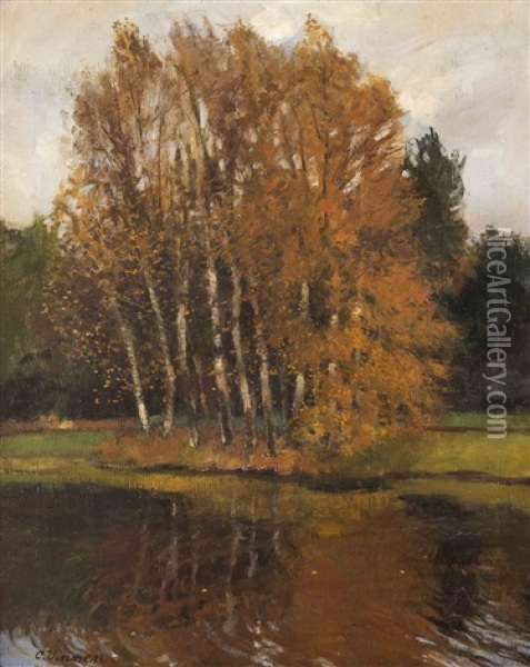 Birken Am Wasser Oil Painting - Carl Vinnen