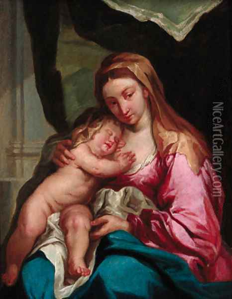 The Madonna and Child Oil Painting - Sir Anthony Van Dyck