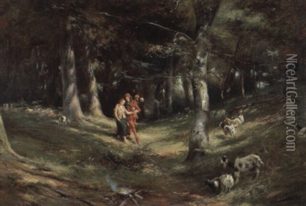 The Forest Of Arden Oil Painting - Charles Martin Hardie