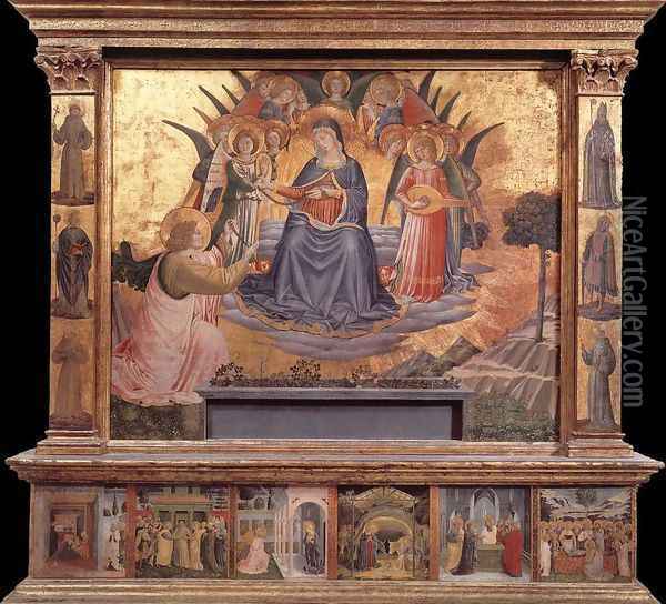 Madonna della Cintola 1450 Oil Painting - Benozzo di Lese di Sandro Gozzoli