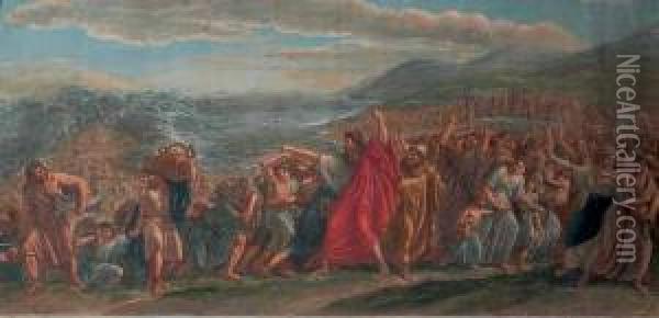 Passaggio Del Mar Rosso Oil Painting - Luigi Ademollo