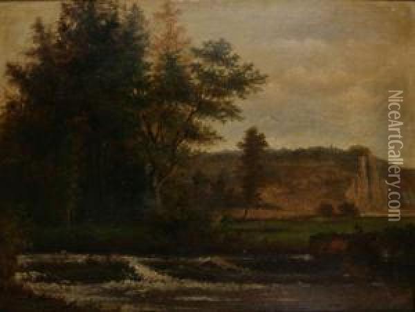 Ardeens Landschap Oil Painting - Gerard Jozef Adrian Van Luppen