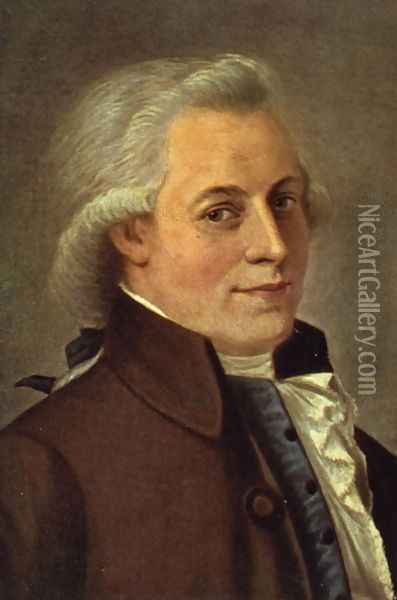 Portrait of Wolfgang Amadeus Mozart 1756-91, Austrian composer Oil Painting - Johann Heinrich Wilhelm Tischbein