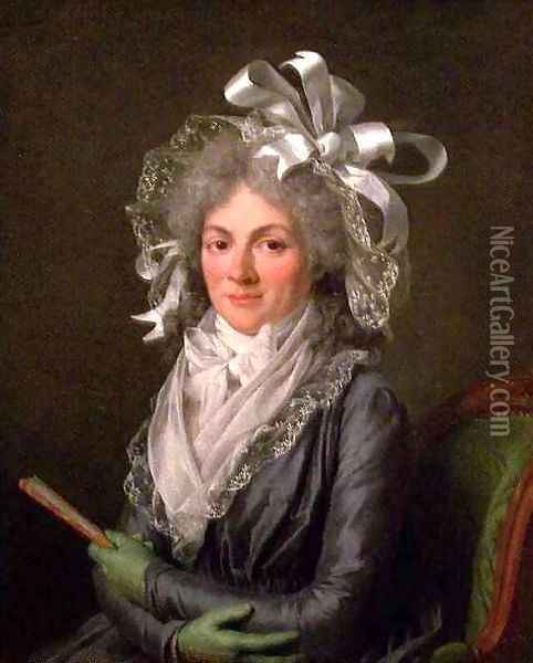 Portrait of Madame de Genlis Oil Painting - Adelaide Labille-Guyard