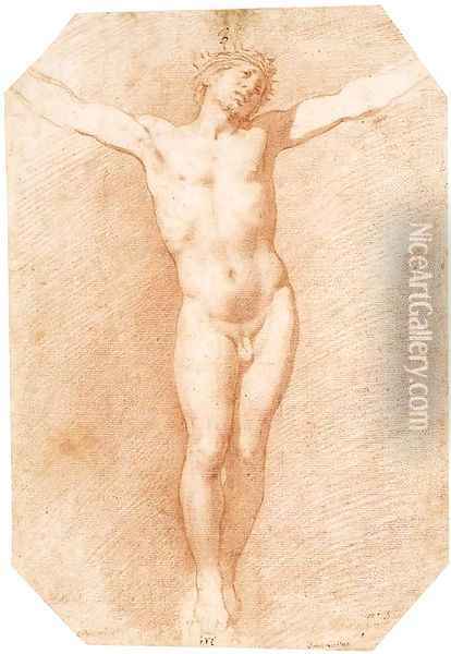 Christ on the Cross Oil Painting - Pietro Da Cortona (Barrettini)
