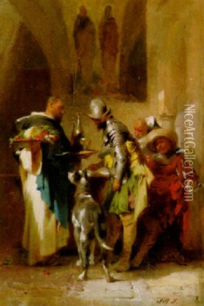 Im Kloster Oil Painting - Johann Till the Younger
