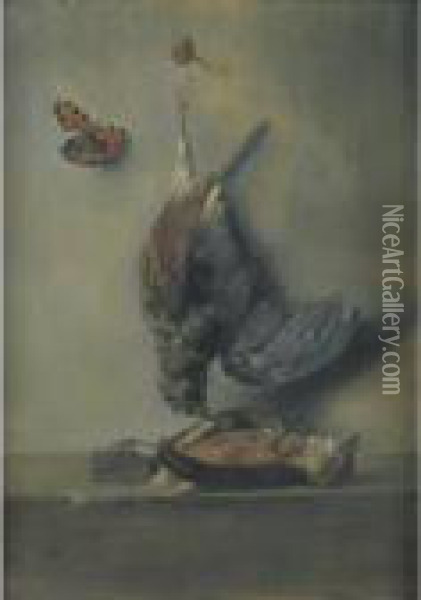 Nature Morte Aux Oiseaux Oil Painting - Jean-Baptiste-Simeon Chardin