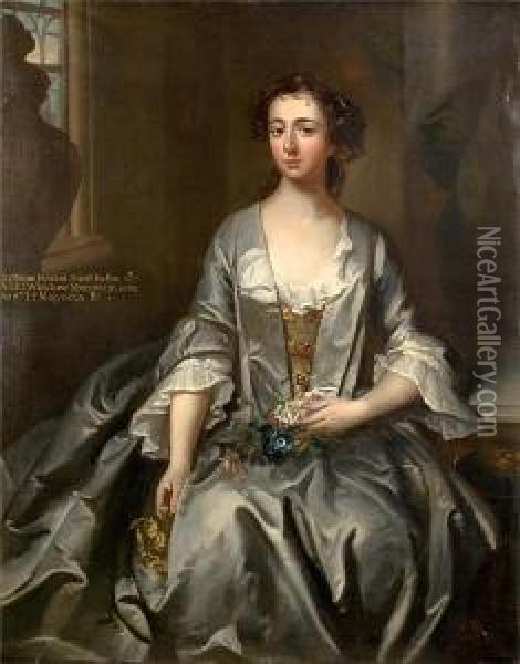 Portrait Of Katherine Howard Oil Painting - Charles Jervas