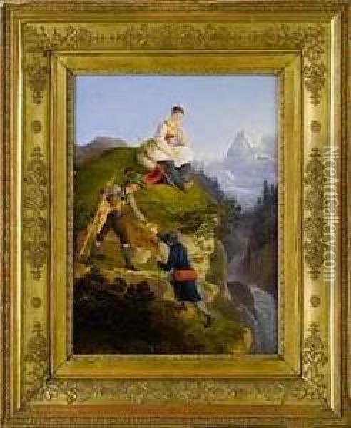 Fruher Alpinismus Oil Painting - Friedrich Philipp Reinhold