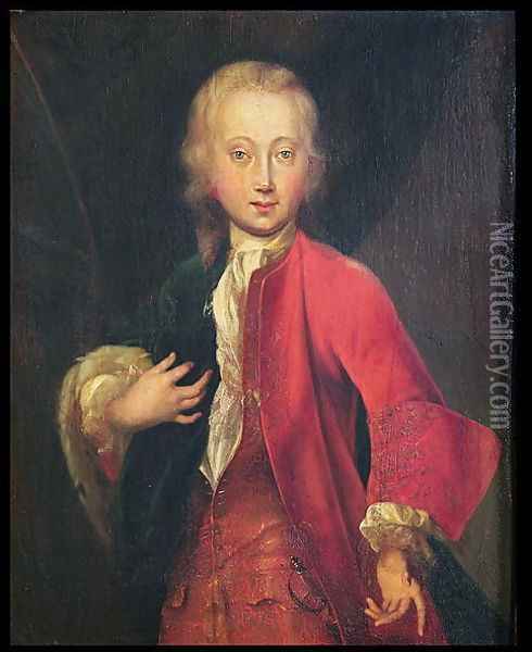 Portrait of Comte Maurice de Saxe (1696-1750) Aged Fifteen, c.1711 Oil Painting - Adriaen Van Der Werff