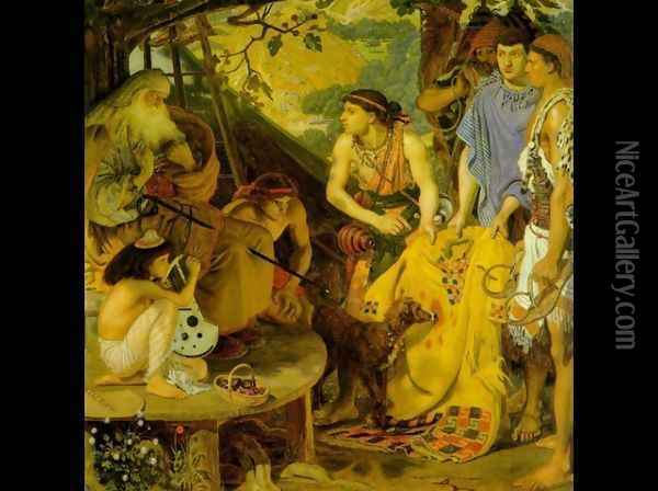 The Coat of Many Colors Oil Painting - Ford Madox Brown