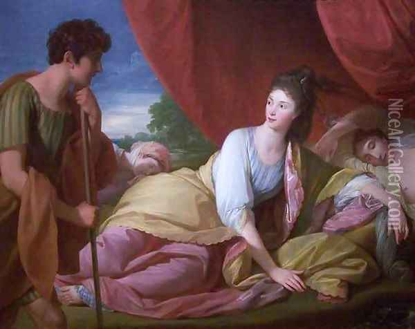 Cymon and Iphigenia Oil Painting - Benjamin West