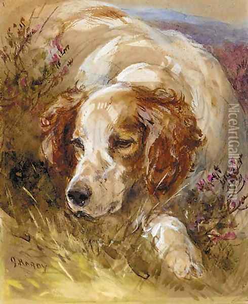 A setter Oil Painting - James Hardy Jnr
