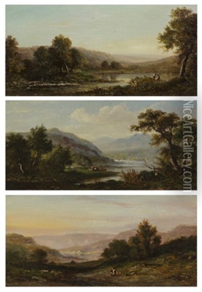 Untitled (3 Works) Oil Painting - Richard Westall