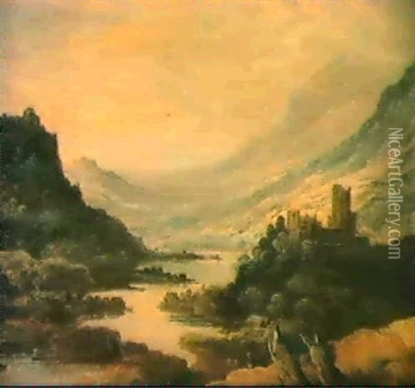Paysage Fluvial Oil Painting - Joos de Momper the Younger