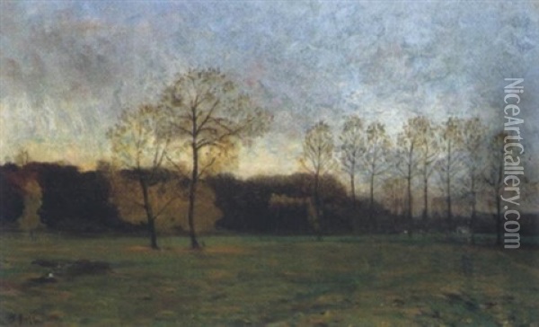 Herbstliche Weidelandschaft Oil Painting - Charles Hippolyte Andre