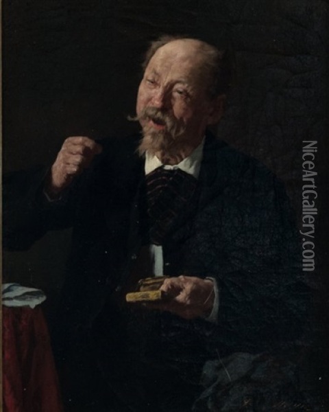 It Is To Sneeze Oil Painting - Louis Charles Moeller
