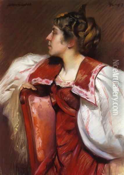 Eugenia Maurer 1897 Oil Painting - Alfred Henry Maurer