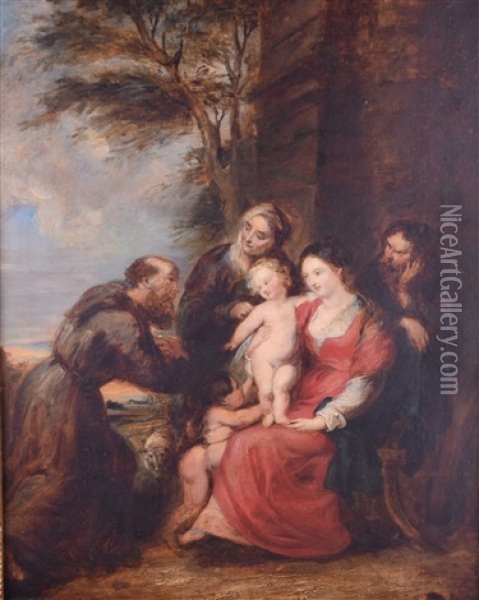 Flusslandschaft Mit Kirche Oil Painting - Peter Paul Rubens
