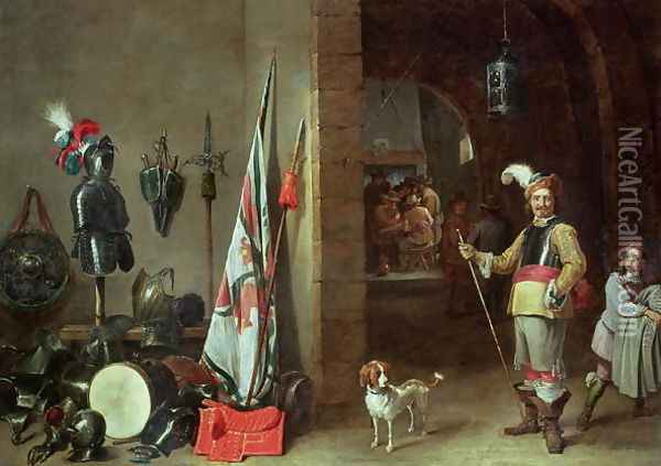 Guard Room Oil Painting - David The Younger Teniers