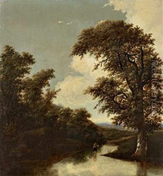 Bewaldete Landschaft Oil Painting - Jan Vermeer van Haarlem III