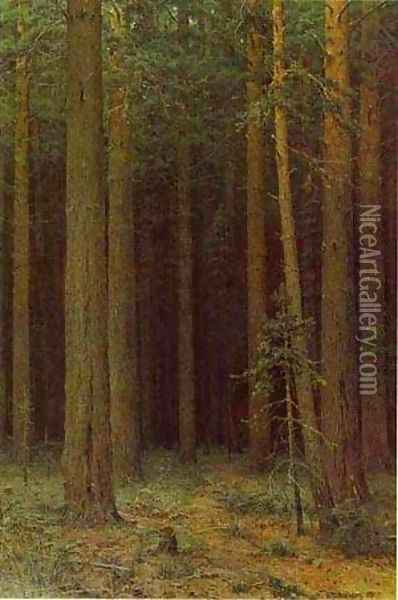 Forest Reserve Pine Grove 1881 Oil Painting - Ivan Shishkin
