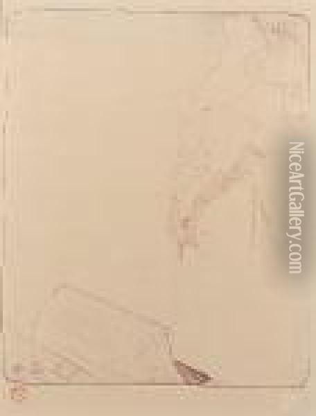 Frontispiece Pour Yvette Guilbert (wittrock 271) Oil Painting - Henri De Toulouse-Lautrec