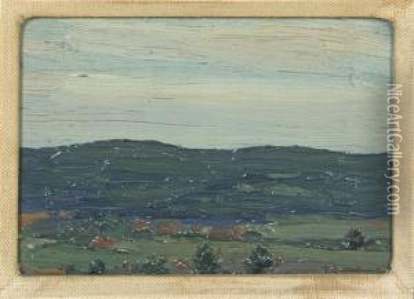 Landscape Oil Painting - Morton Livingston Schamberg