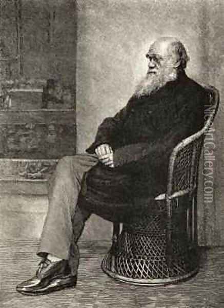 Charles Darwin Oil Painting - Darwin, Captain L.