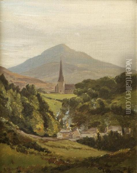 The Village Of Enniskerry Oil Painting - Patrick Vincent Duffy