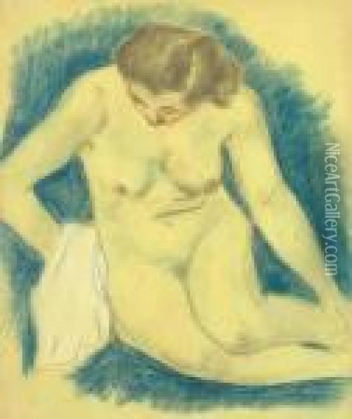 Femme Nue Oil Painting - Paul Gauguin