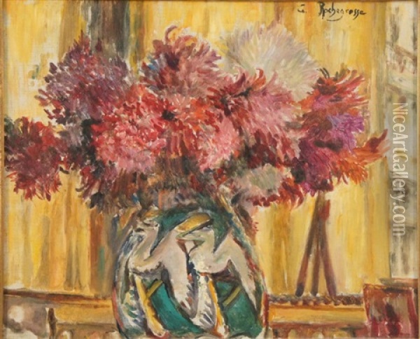 Vase De Fleurs Oil Painting - Georges Antoine Rochegrosse