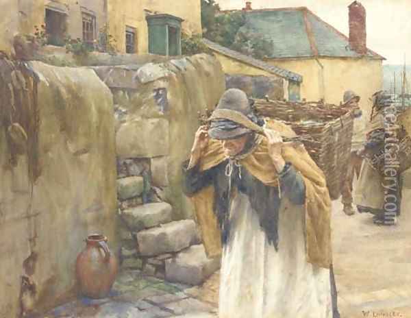 Carrying the catch Oil Painting - Walter Langley