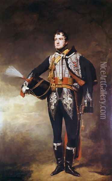 Lieutenant John James Douglas 1792-1836 c.1819 Oil Painting - Sir Henry Raeburn