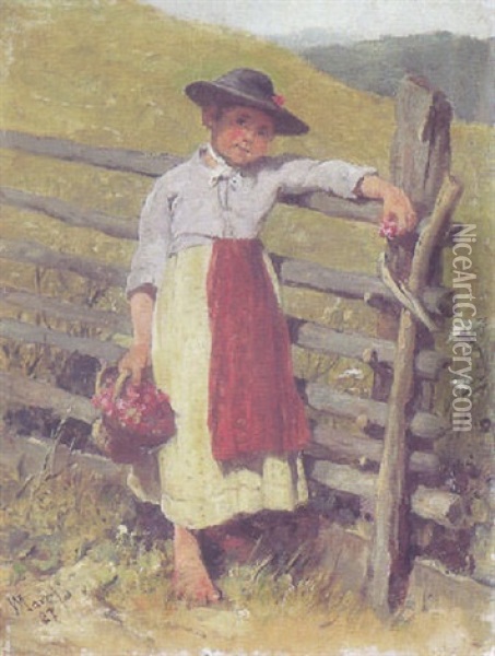 Bauernmadchen Oil Painting - Wilhelm Marc