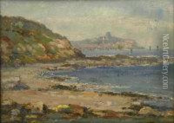 'cornelian Bay Scarborough Oil Painting - Thomas Peters