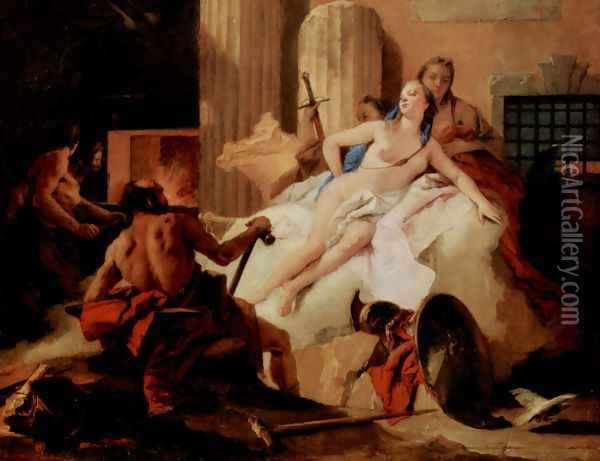 Venus and Vulcanus Oil Painting - Giovanni Battista Tiepolo