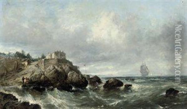 An Onshore Breeze Oil Painting - Edwin Hayes