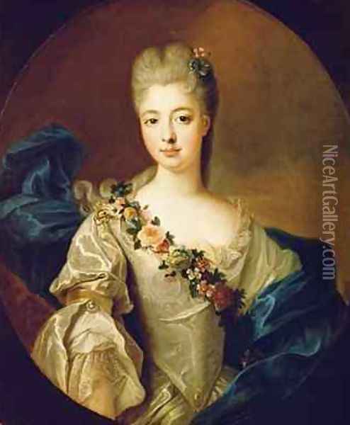 Portrait of Charlotte Aglae of Orleans Oil Painting - Pierre Gobert