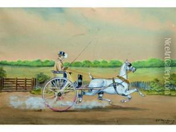 Voiture A Cheval Oil Painting - Henry William Standing
