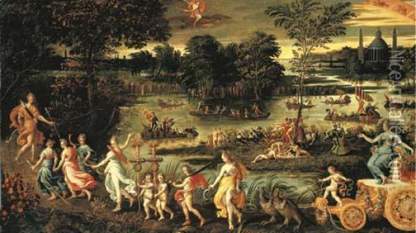 An Allegory Of The Triumph Of Summer Oil Painting - Antoine Caron