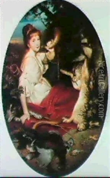Diana The Huntress Oil Painting - Gustav Adolf Gaupp