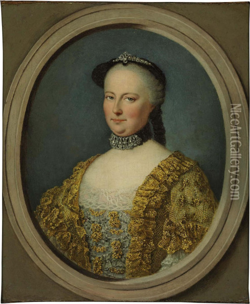Portrait Of Maria Theresa Oil Painting - Pierre Bernard